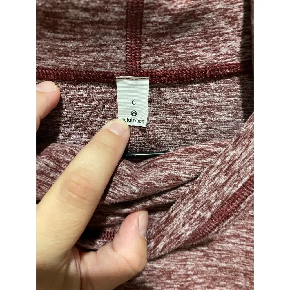 Lululemon Ready to Rulu Fleece Pullover in Heathered Savannah Size 6